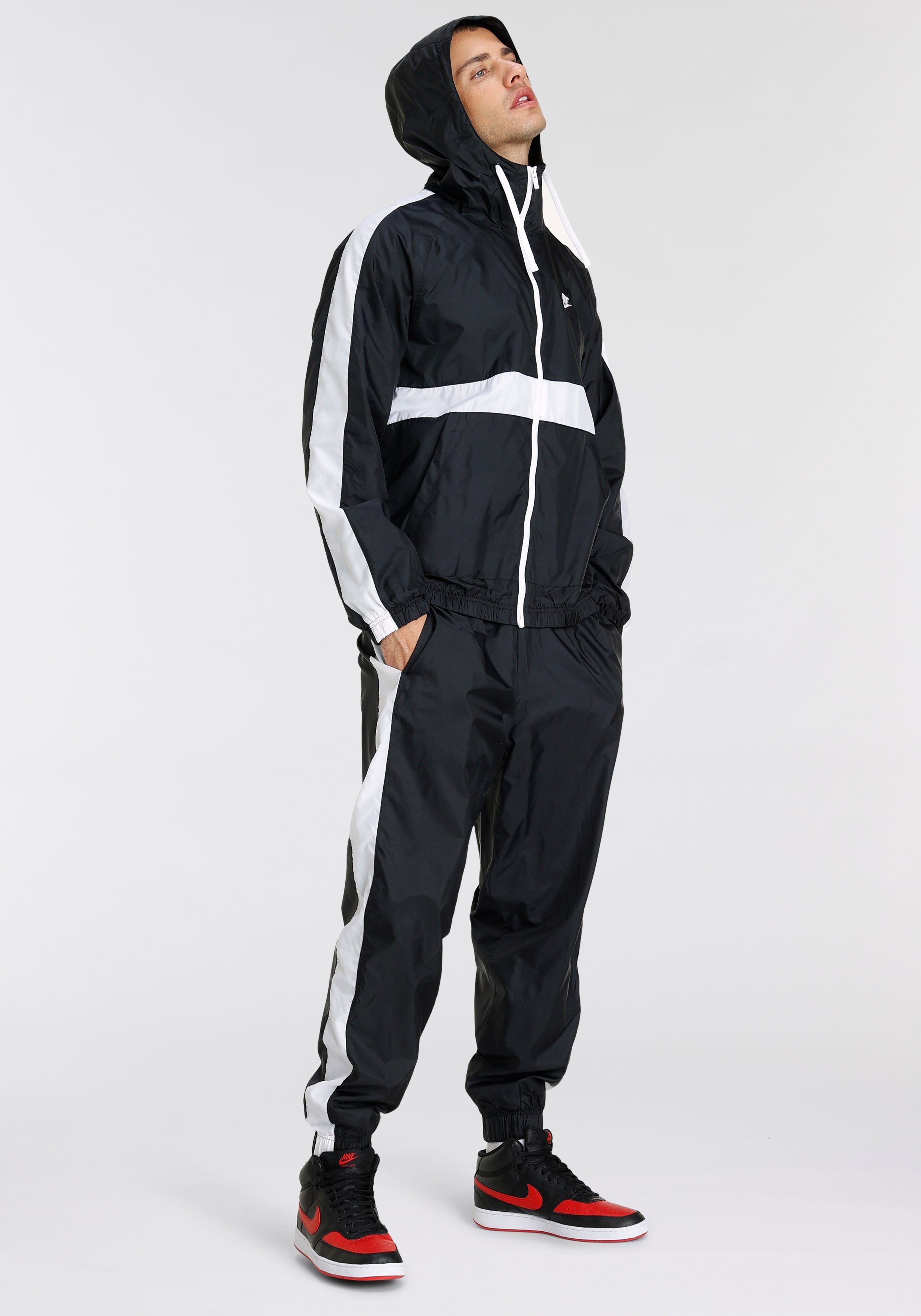 Nike Sportswear Trainingsanzug MEN'S HOODED WOVEN TRACKSUIT