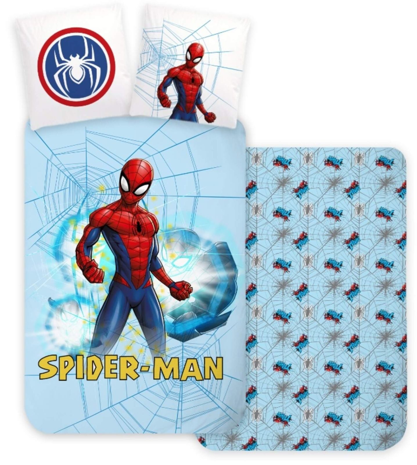 Bettwäsche Marvel Spiderman - Bettwäsche-Set, 135x200 & 80x80, Spider-Man