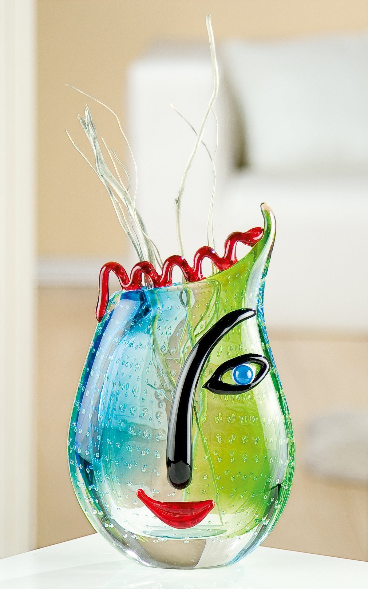 GILDE GLAS art Dekovase Vero