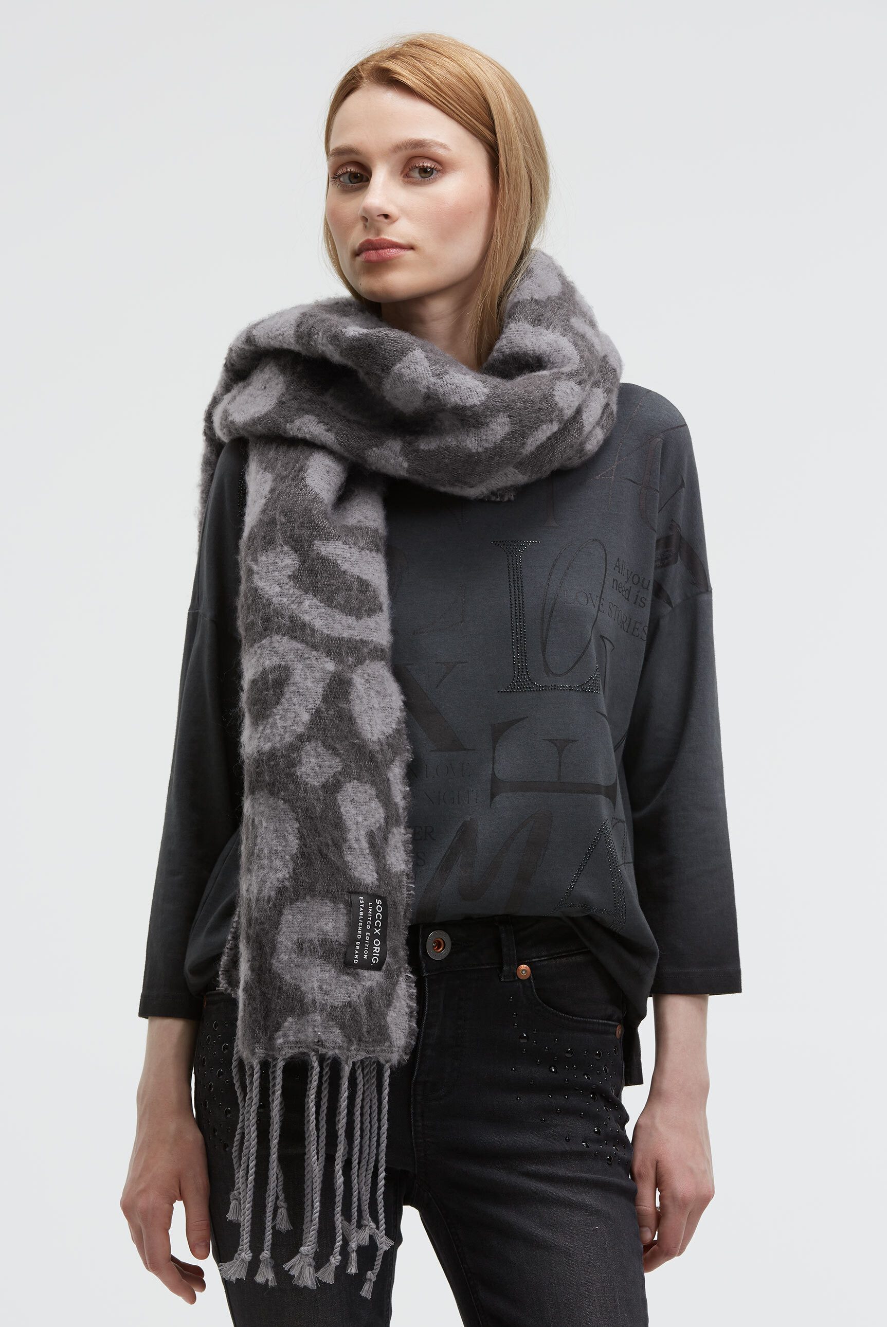 SOCCX Strickschal günstig online kaufen