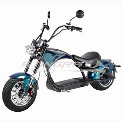 Stingray Motors E-Motorroller Elektroroller Harley 50 km/h, 3kw, 30Ah / E-Chopper M1P, 3000,00 W, 45 km/h