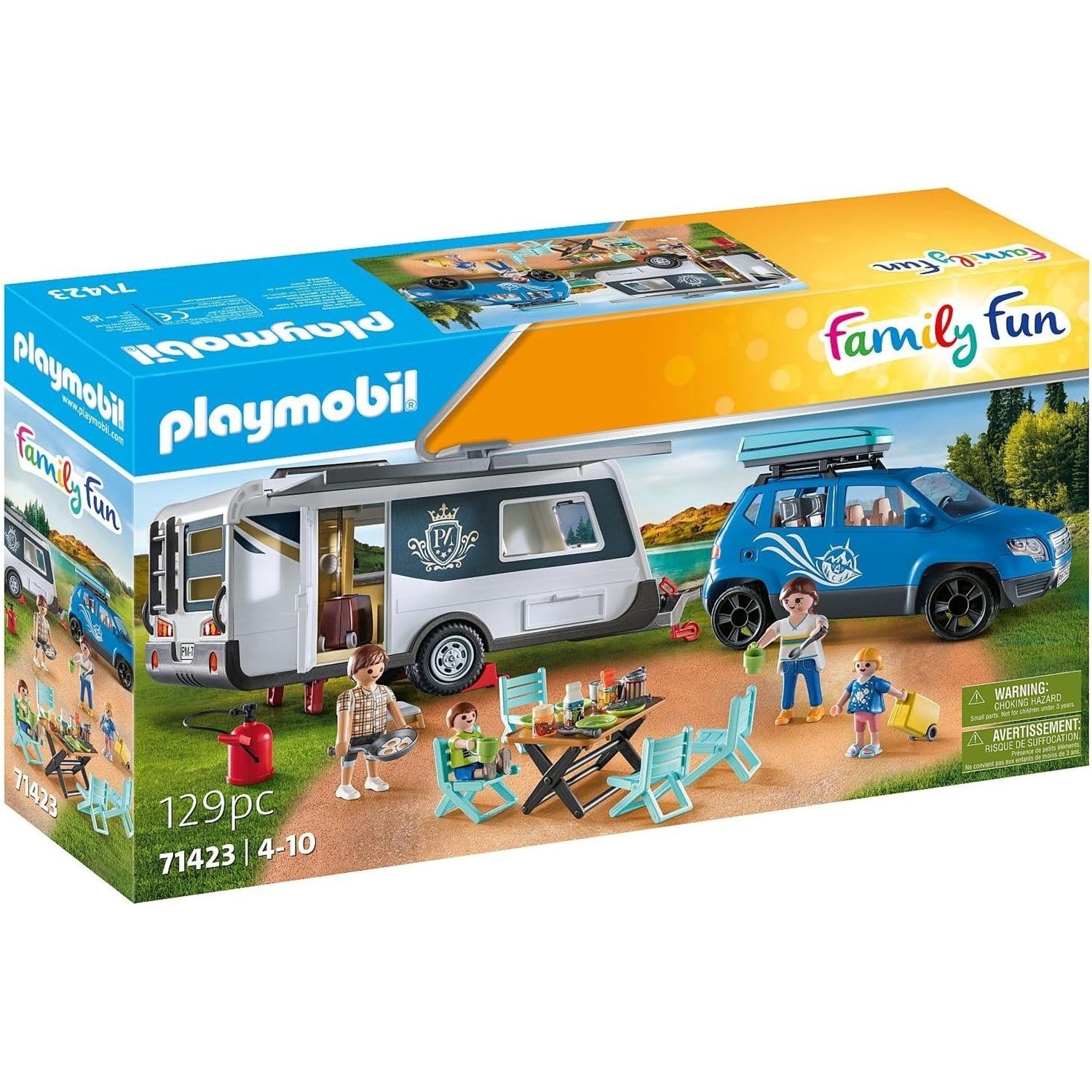 Playmobil® 71423 Wohnwagen mit Auto Konstruktions-Spielset günstig online kaufen