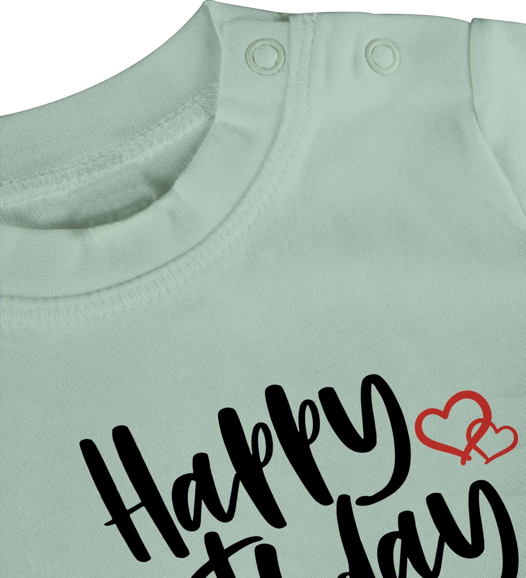 Mädchen Baby Papa T-Shirt Junge Shirtracer Birthday Happy Mintgrün Strampler 2 &