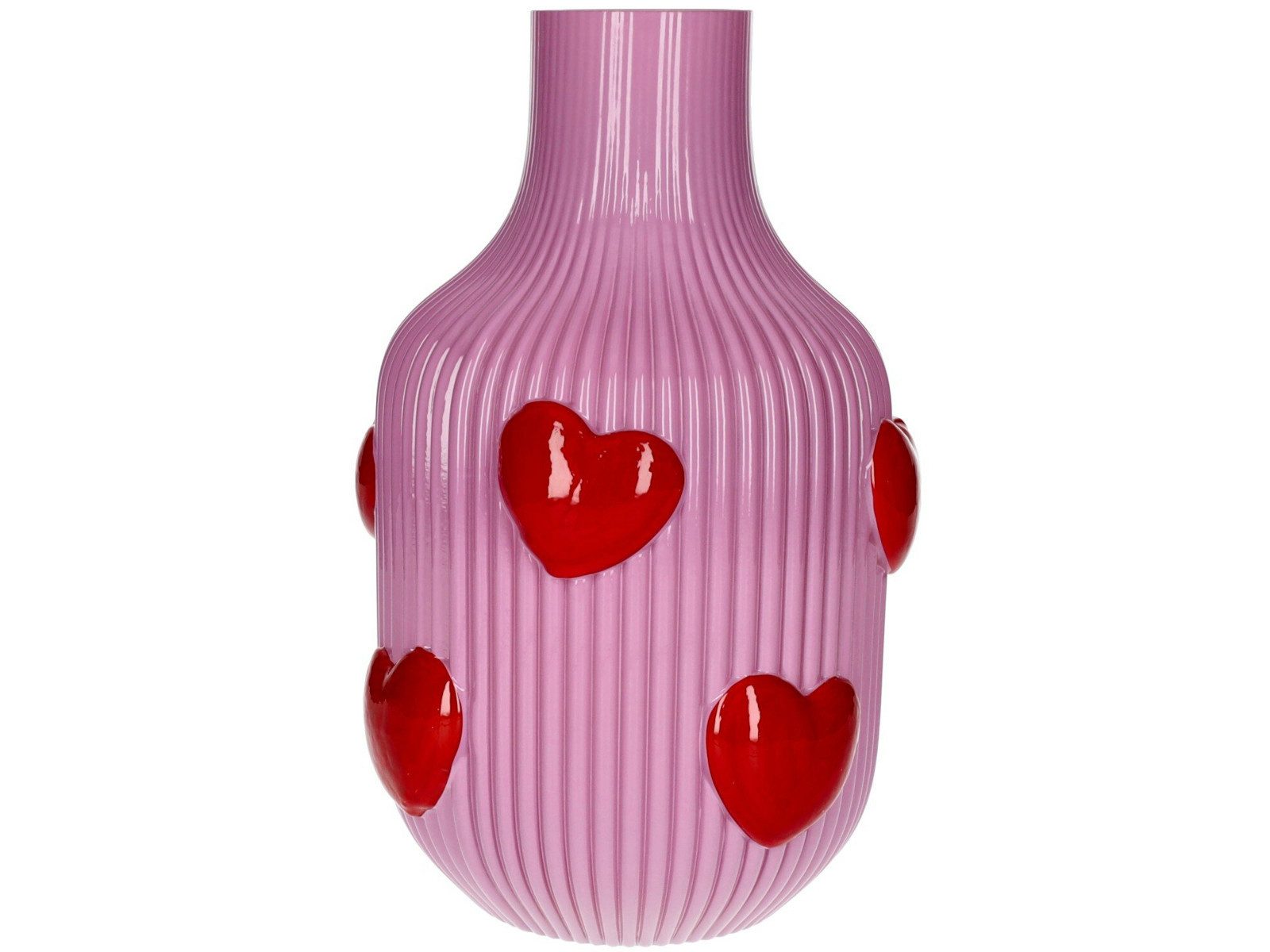 Dekovase L'amour Vase Herzen lila 30cm