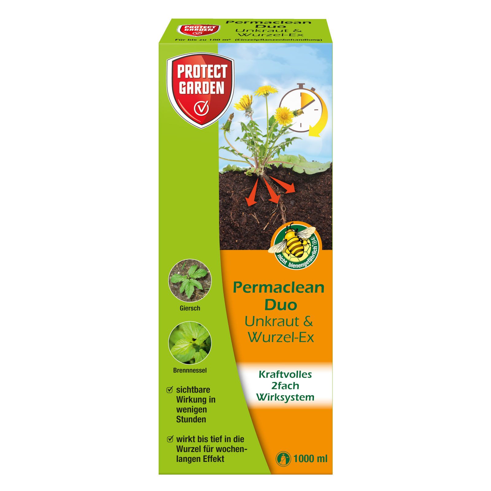 Protect Garden Unkrautbekämpfungsmittel Permaclean Duo Unkraut & Wurzel-Ex, 1 Liter, 1000 ml