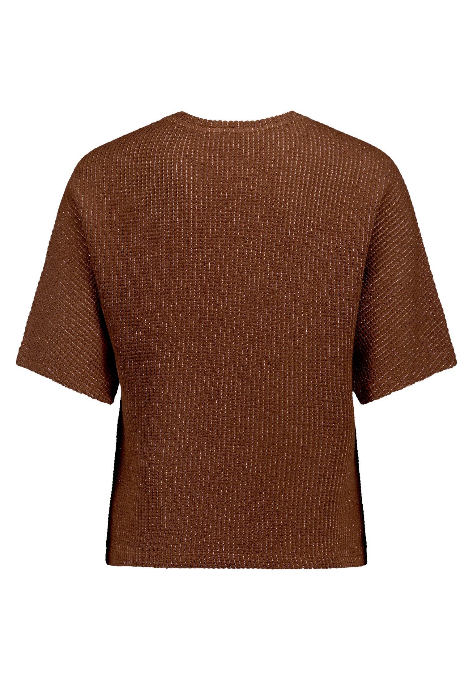 Betty&Co Kurzarmshirt Damen mit Lurexfaden (1-tlg)