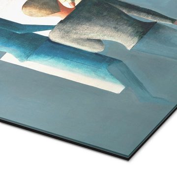 Posterlounge XXL-Wandbild Oskar Schlemmer, Vier Figuren und Kubus, Wohnzimmer Modern Malerei
