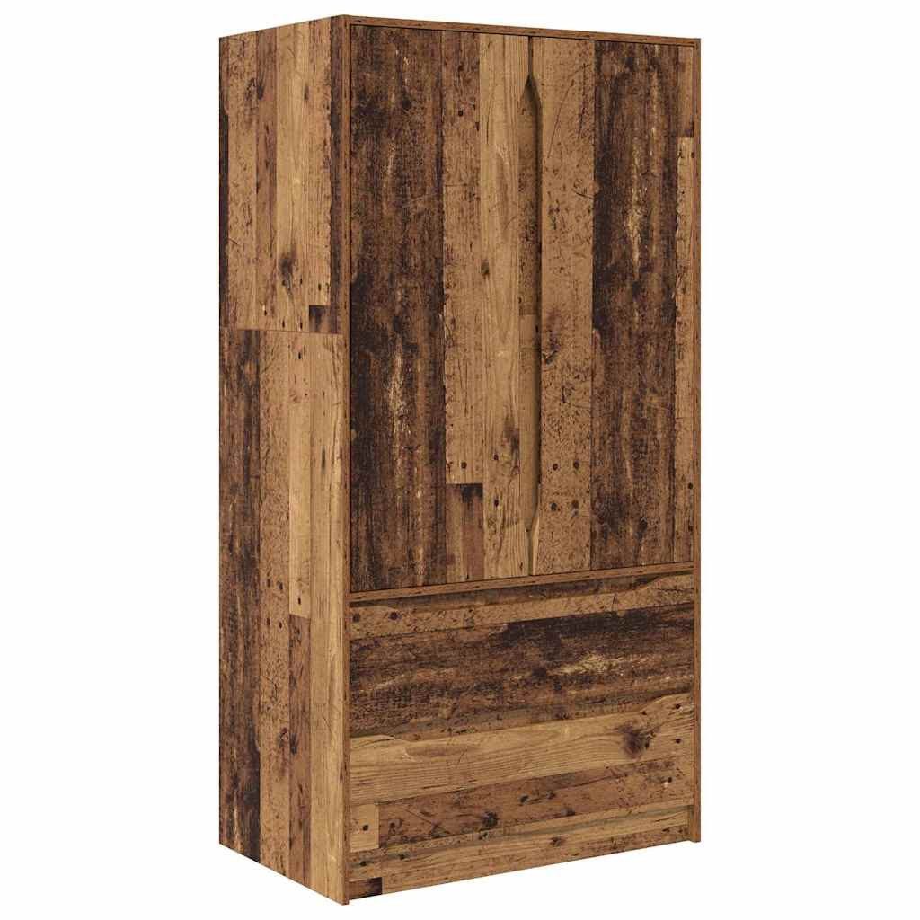 vidaXL Badezimmerspiegelschrank Badezimmerschrank Altholz 79,5 x 49 x 156 cm Holzwerkstoff (1-St)