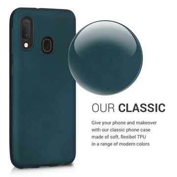 kwmobile Handyhülle Case für Samsung Galaxy A20e, Hülle Silikon metallisch schimmernd - Handyhülle Cover