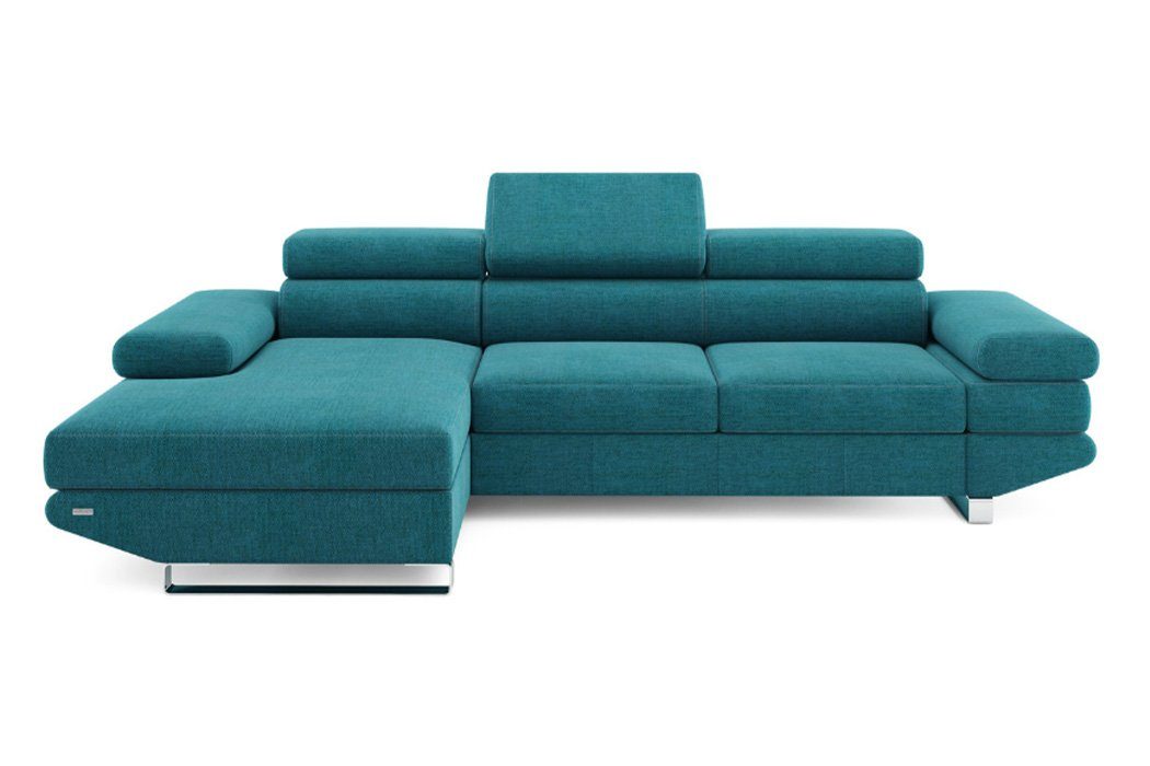 Couch Sofa Blau Eck JVmoebel Ecksofa Europe Couch Ecksofa Design Made Stoff Polster Textil, in L-Form