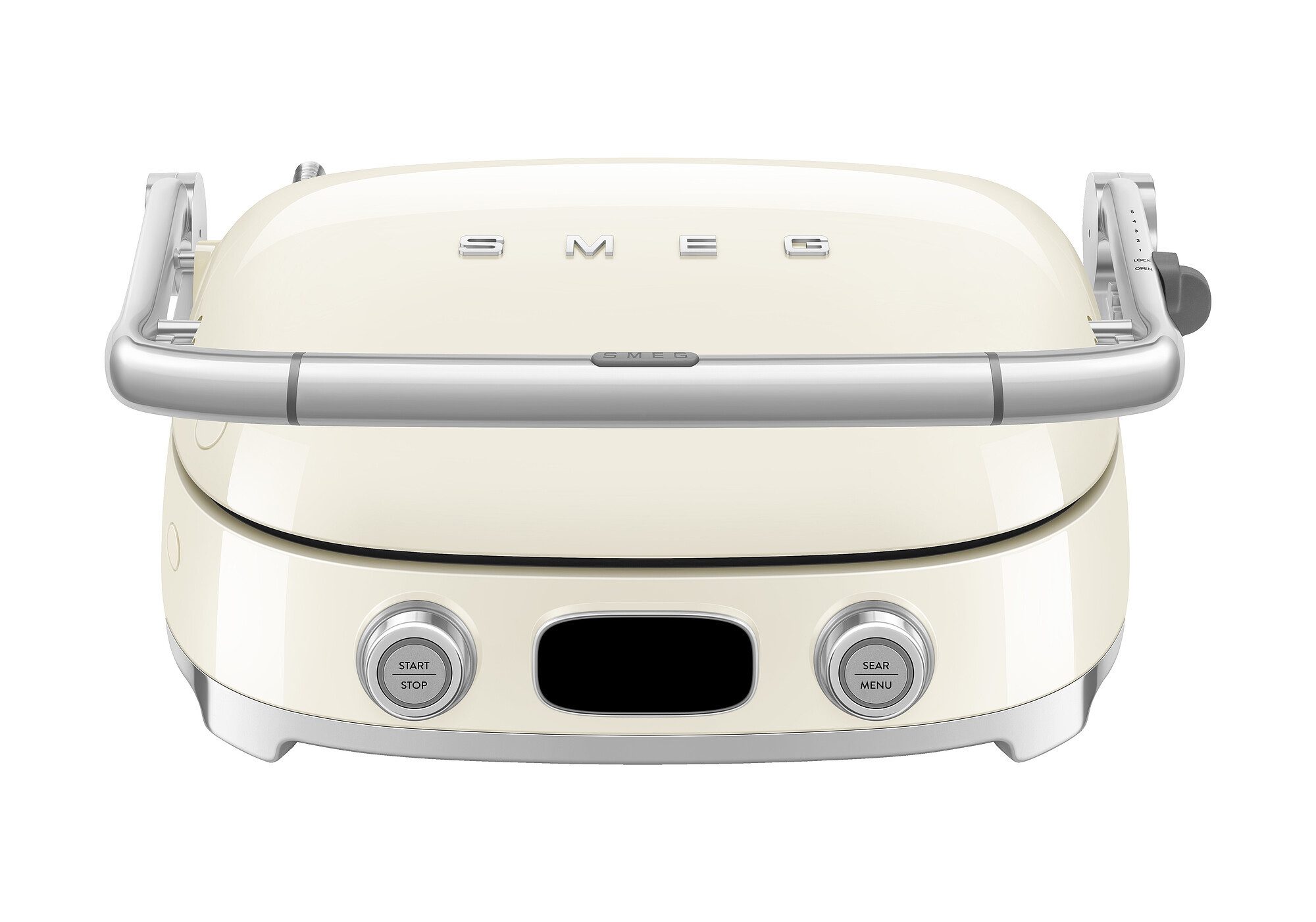 Smeg Kontaktgrill SMEG Multifunktion Kontaktgrill Elektrogrill Tischgrill Creme