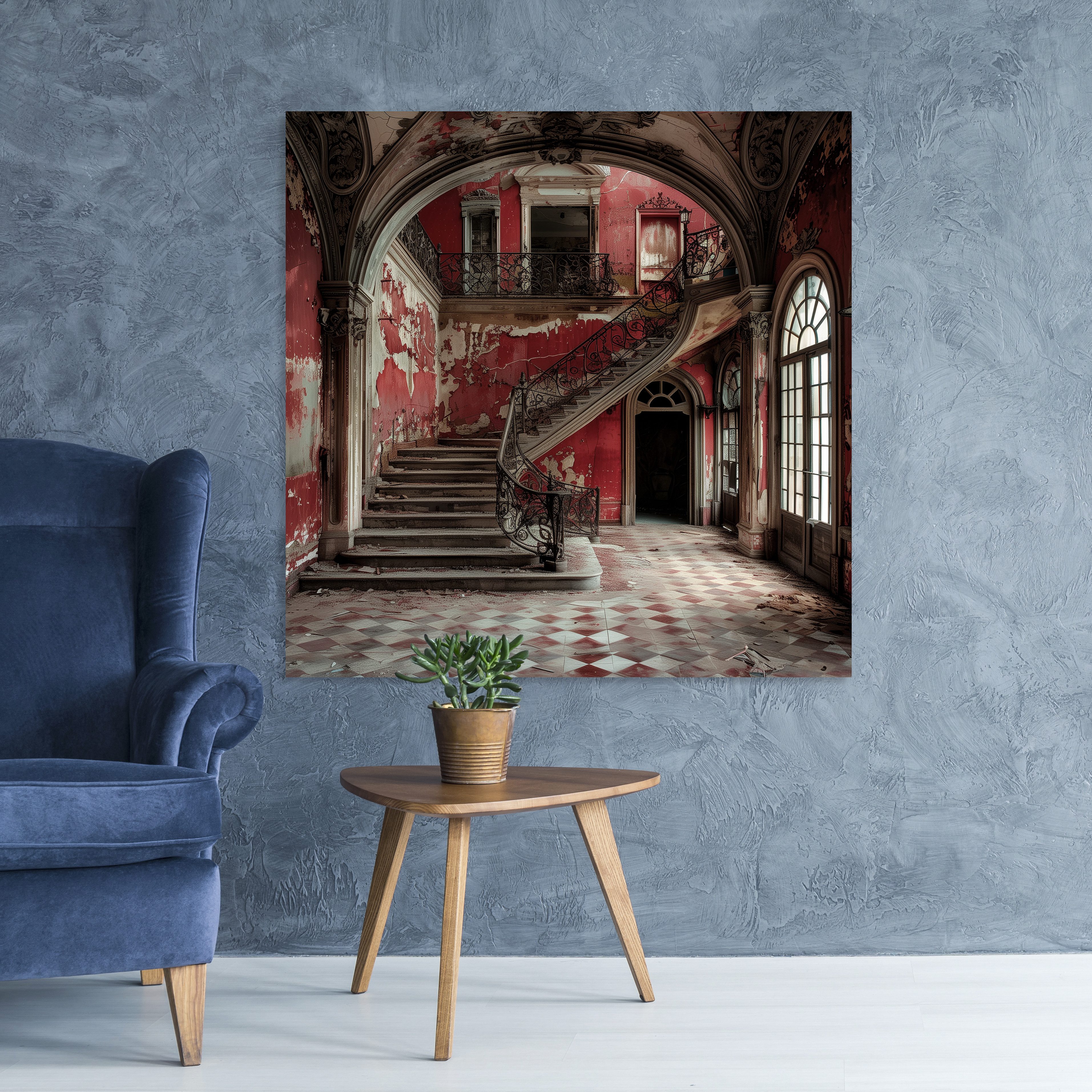 queence Acrylglasbild Ruine, Architektonische Elemente, Elemente der Architektur, Gebäude, Innenarchitektur, Kunst (1 St), Fine Art-Print in Galeriequalität