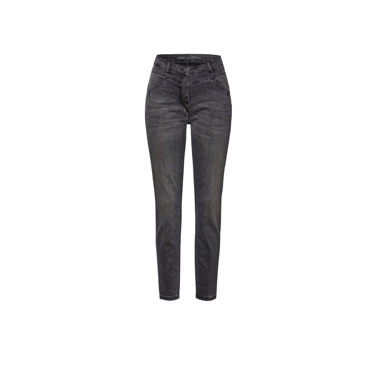 TONI 5-Pocket-Jeans anthrazit (1-tlg) anthra used