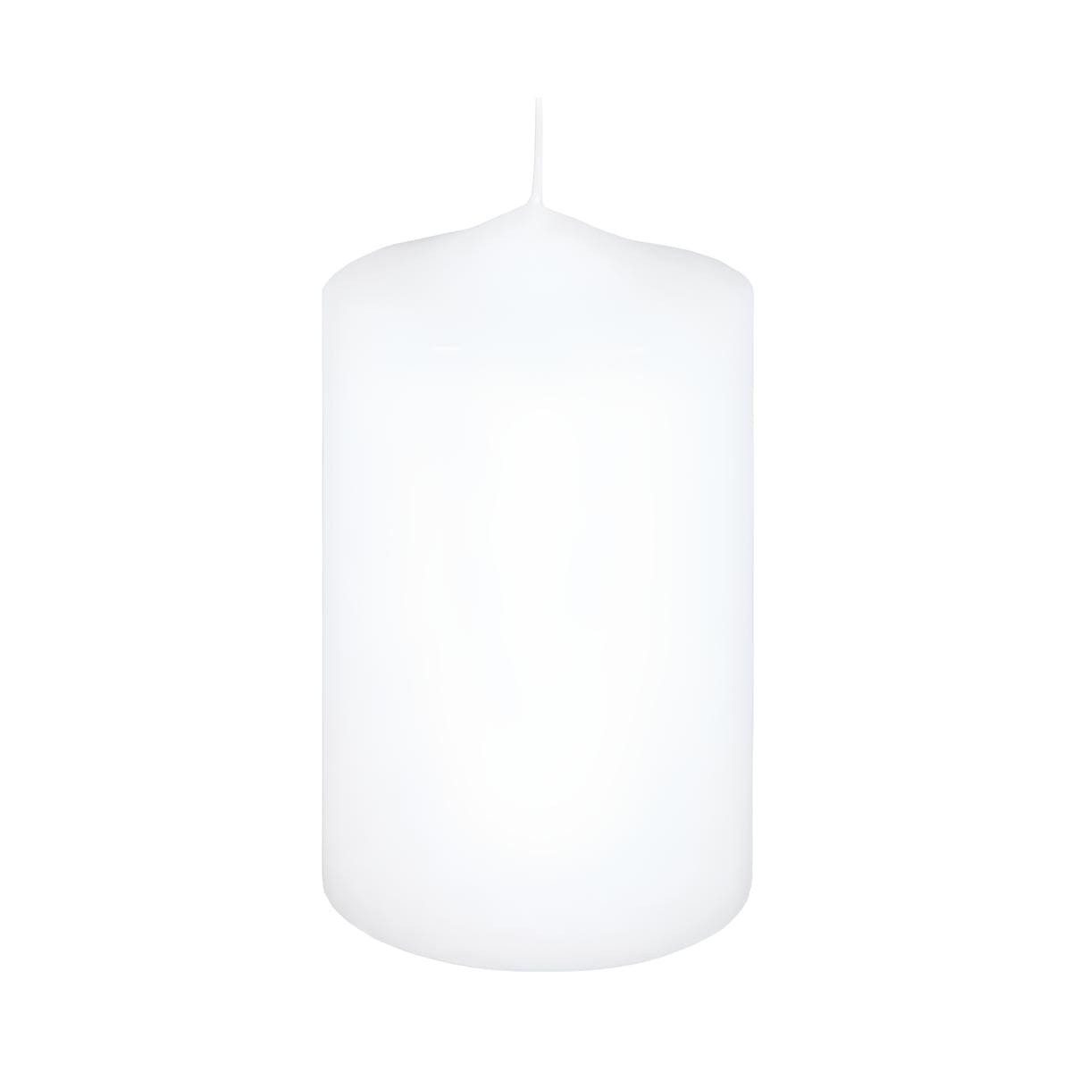Jaspers Kerzen Stumpenkerze Premium Stumpenkerzen Weiß 120 x 70 mm, 1 Stück