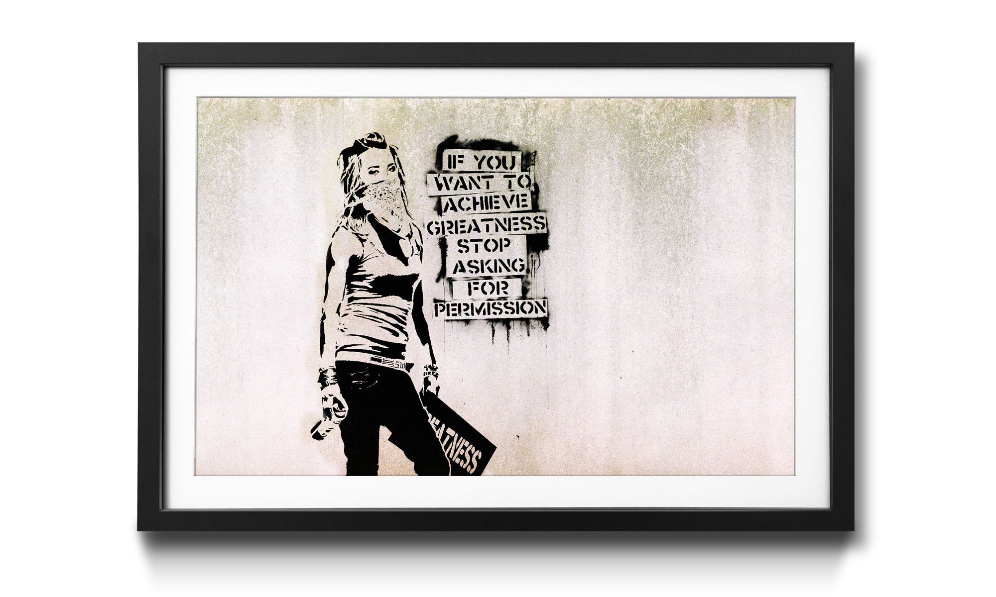 Banksy, Wandbild, 4 Kunstdruck erhältlich in No.7, Größen Banksy WandbilderXXL
