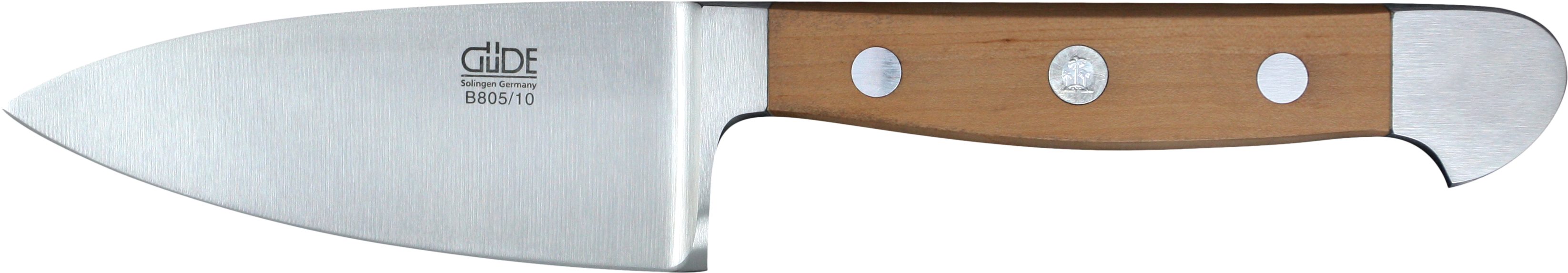 Güde Messer Solingen Käsemesser Güde Alpha Hartkäsemesser 10cm, Birnenholz