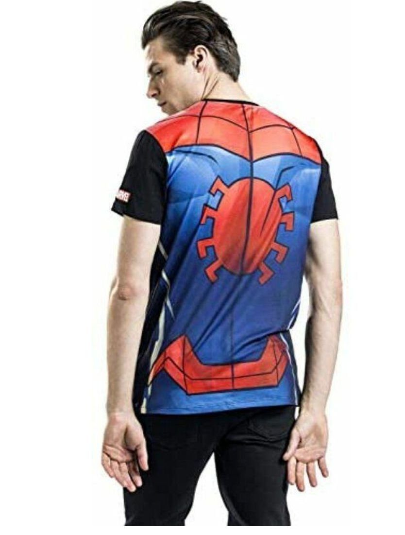 Spiderman Print-Shirt SPIDERMAN T-Shirt cosplay rot Film Erwachsene + Jugendliche Gr. S M L XL XXL