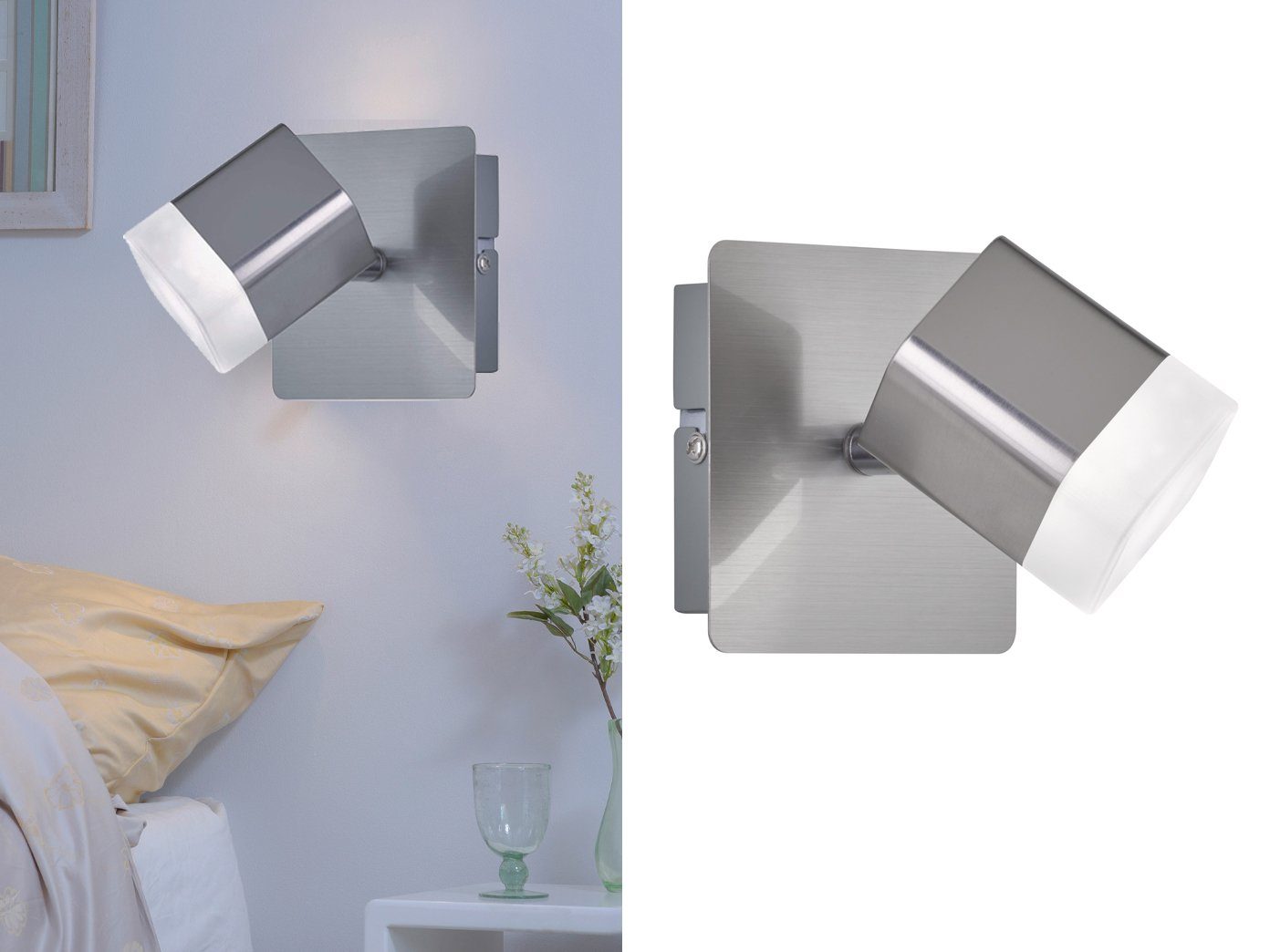 Reality Leuchten LED Wandstrahler, LED fest integriert, Warmweiß, innen, 2e günstig online kaufen