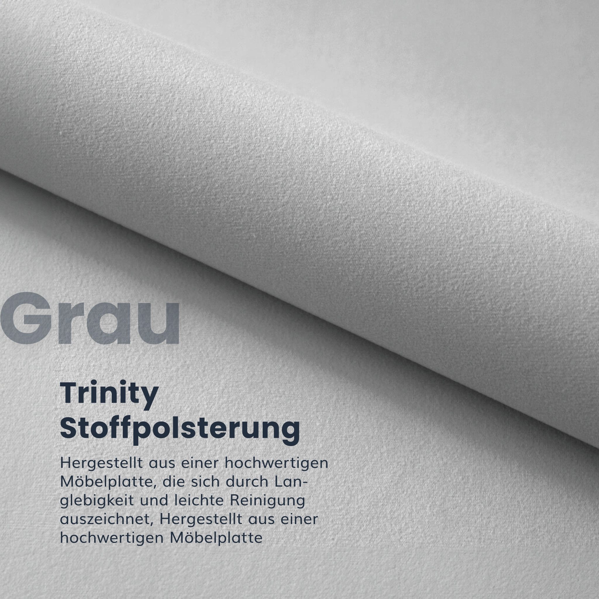 FDM Polsterbett ALMADA modern mit Bettkasten MADE IN EU - mit Trinity Velours Bezug (verfügbar 90x200 120x200 140x200 160x200 180x200cm, Bettrahmen, Bett, mit g – Bild 5 von 5