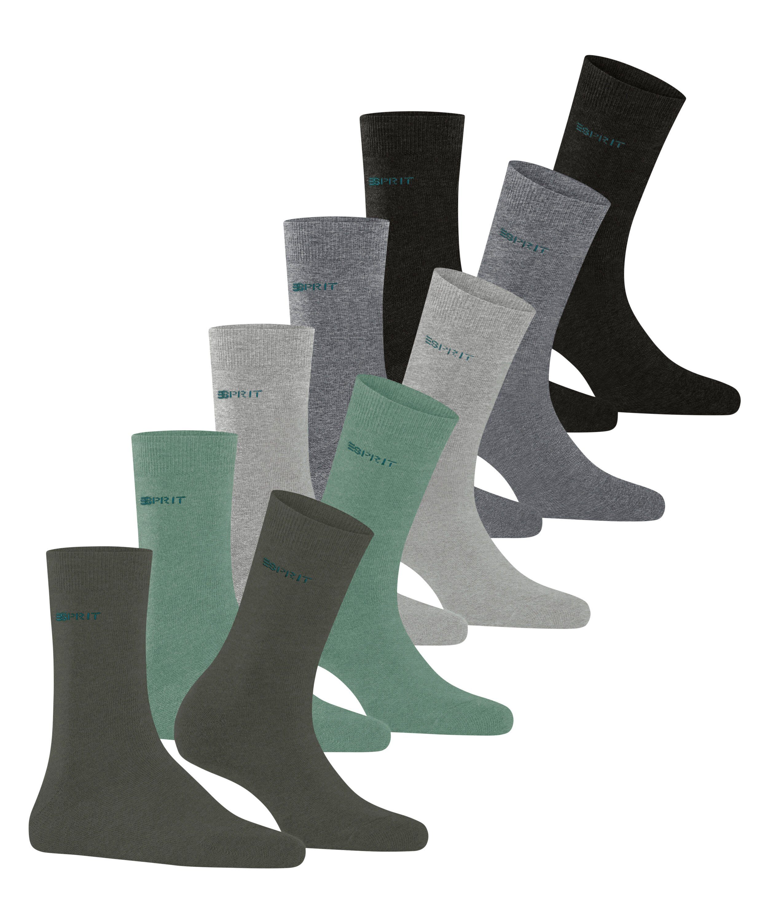 Esprit Socken Solid-Mix 5-Pack (5-Paar) aus Biobaumwolle