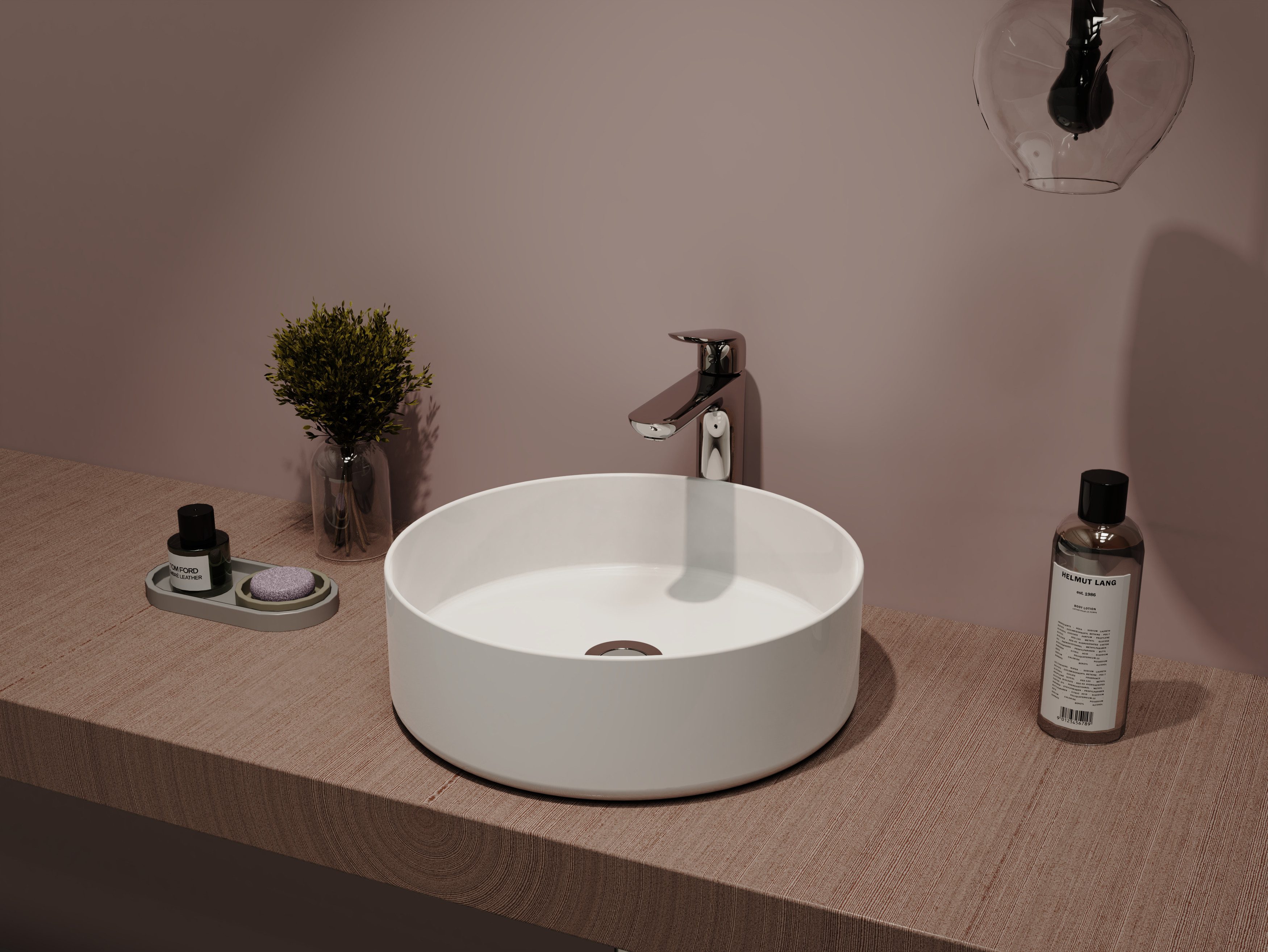 welltime Aufsatzwaschbecken RONDO, NANO Glasur