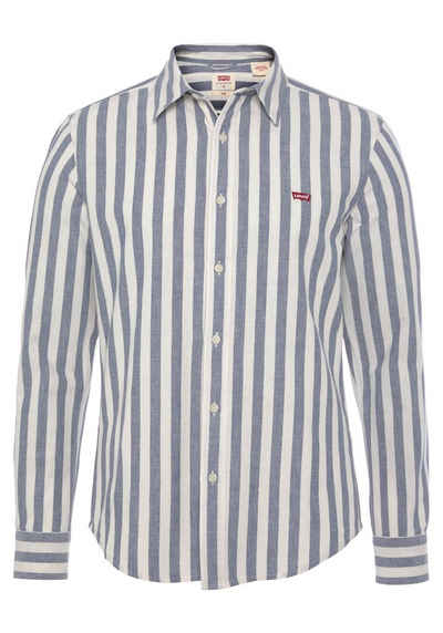 Levi's® Streifenhemd BATTERY HM SHIRT aus Baumwolle, mit Logostickerei