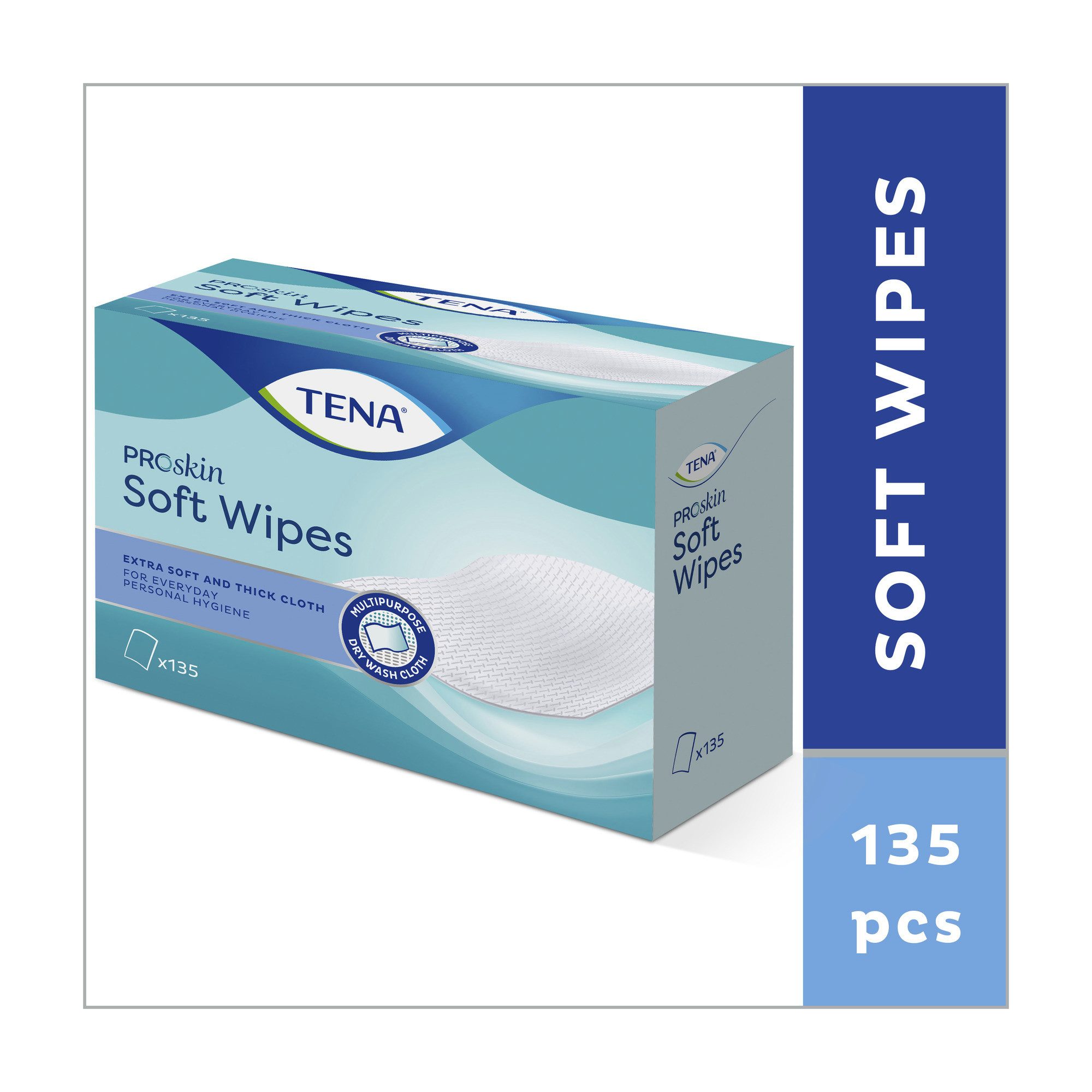 TENA Körperpflegemittel TENA Soft Wipe 19 x 30 cm - Reinigungstuch, 1080-tlg.