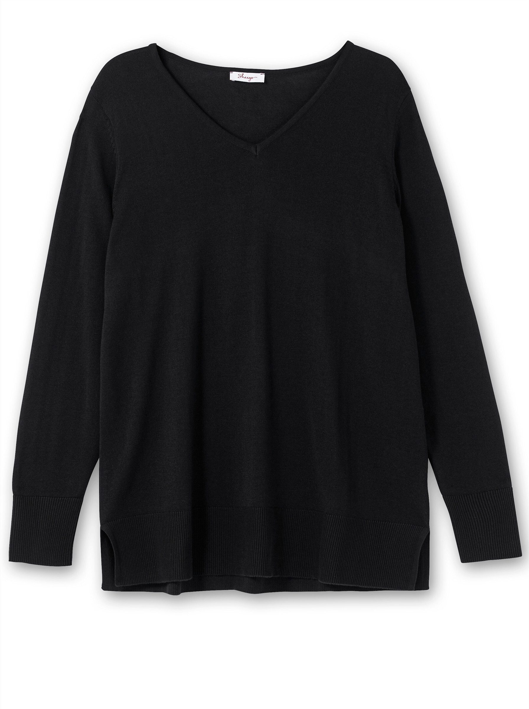 V-Ausschnitt-Pullover Große Größen