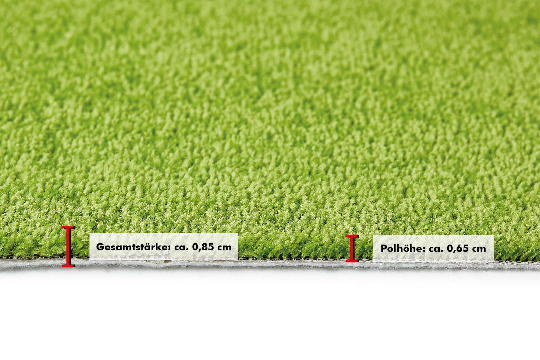 Fußbodenheizung Teppichboden, geeignet, 8.5 Teppichboden grün Breit, cm 400 mm, Bodenbelag Andiamo, Velours Höhe: