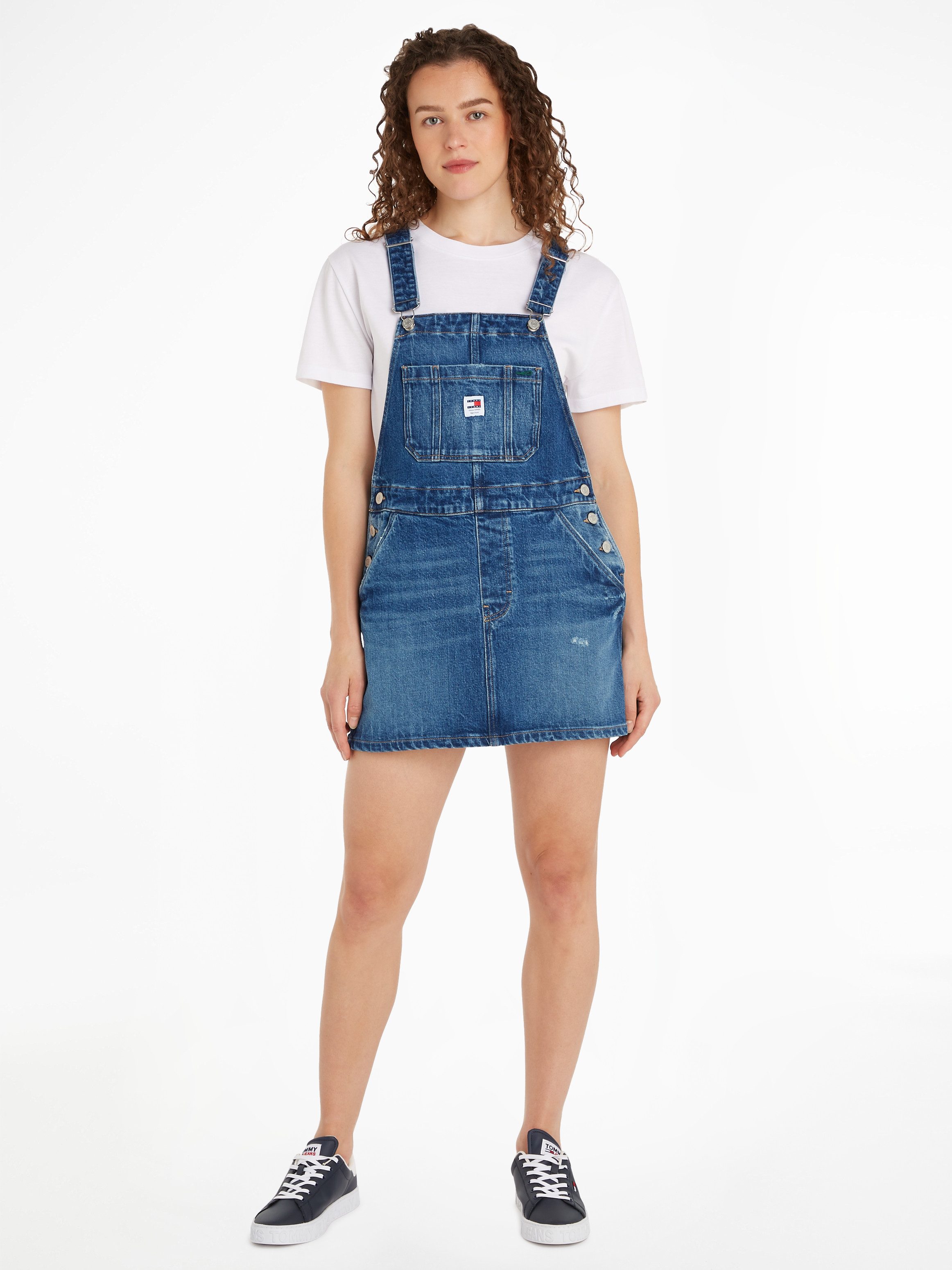 Tommy Jeans Latzkleid DUNGAREE DENIM DRESS günstig online kaufen