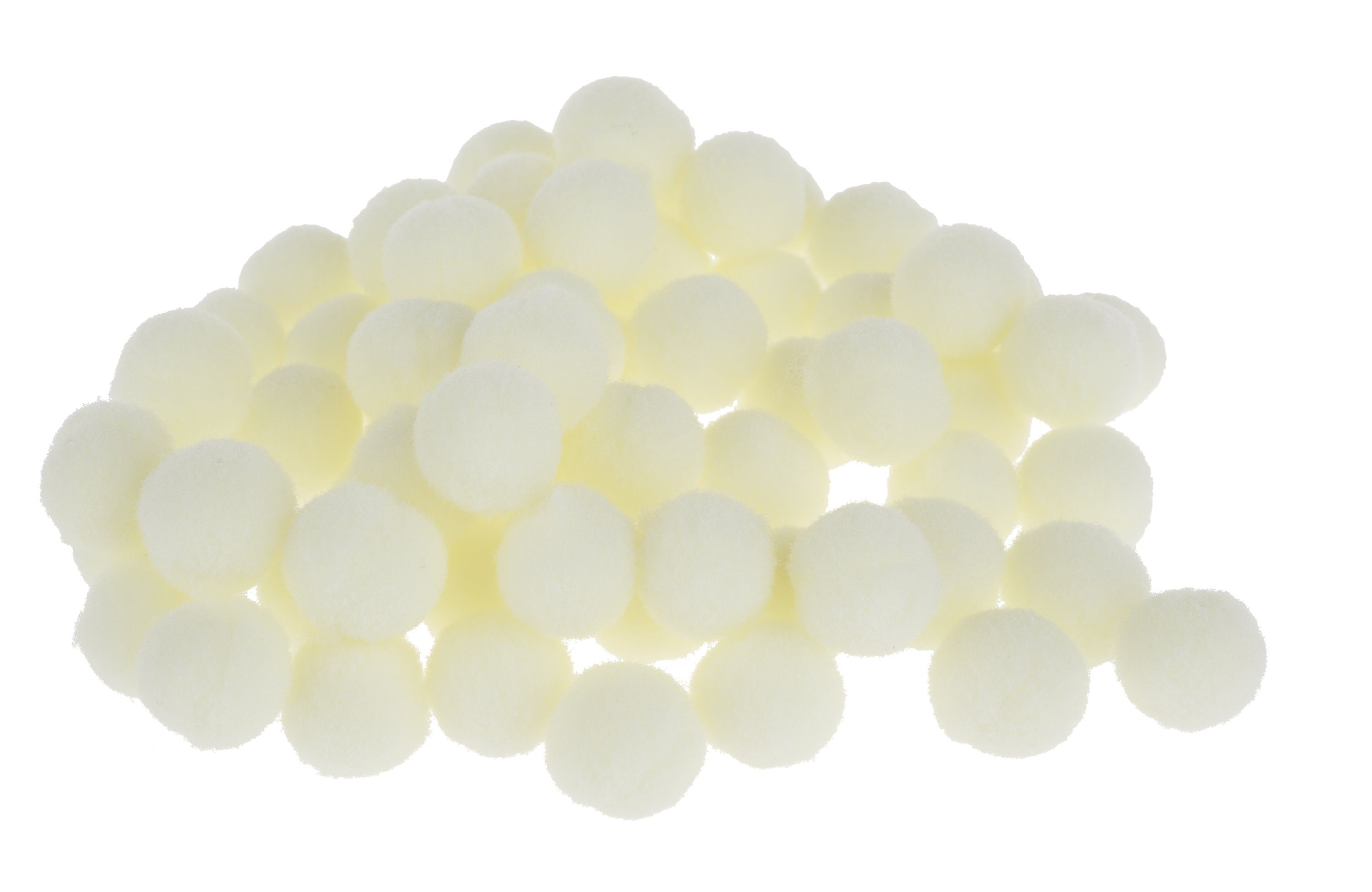 Ursus Pompons-Set – 35 Stück, Gelb, Durchmesser 25 Mm – Perfekt Zum Basteln