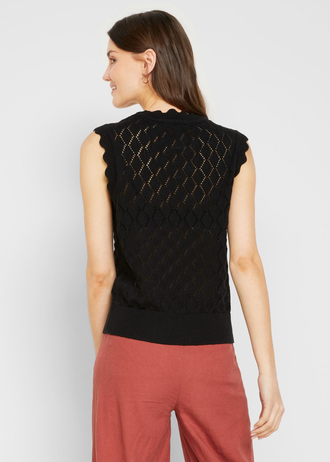 bonprix Pullunder aus Baumwolle und Polyacryl, ohne Ärmel, für Frühling und Sommer