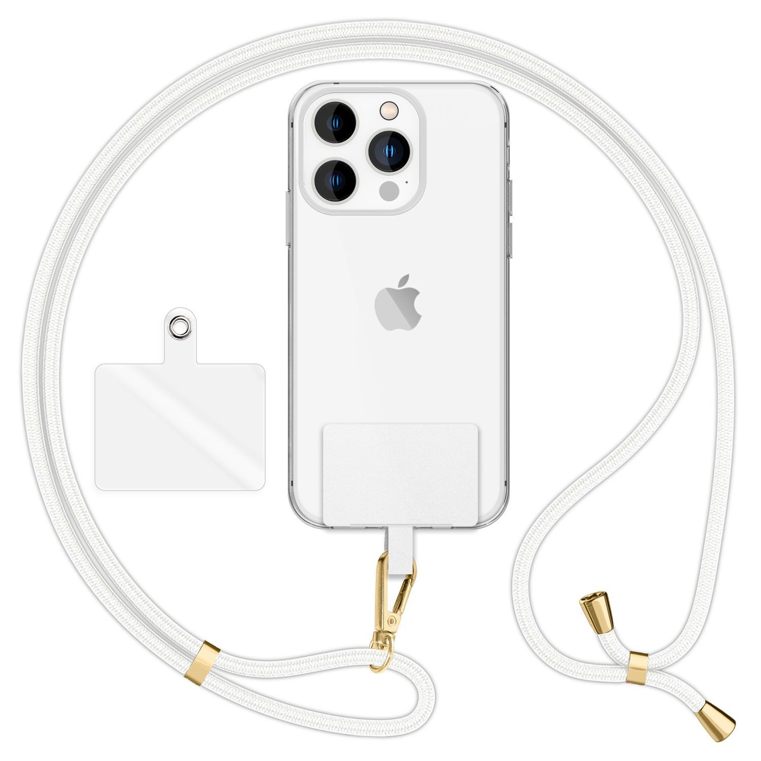 Nalia Handykette Universal Smartphone, Fashion Lanyard 160cm Verstellbar / Band für Handyhülle zum Umhängen