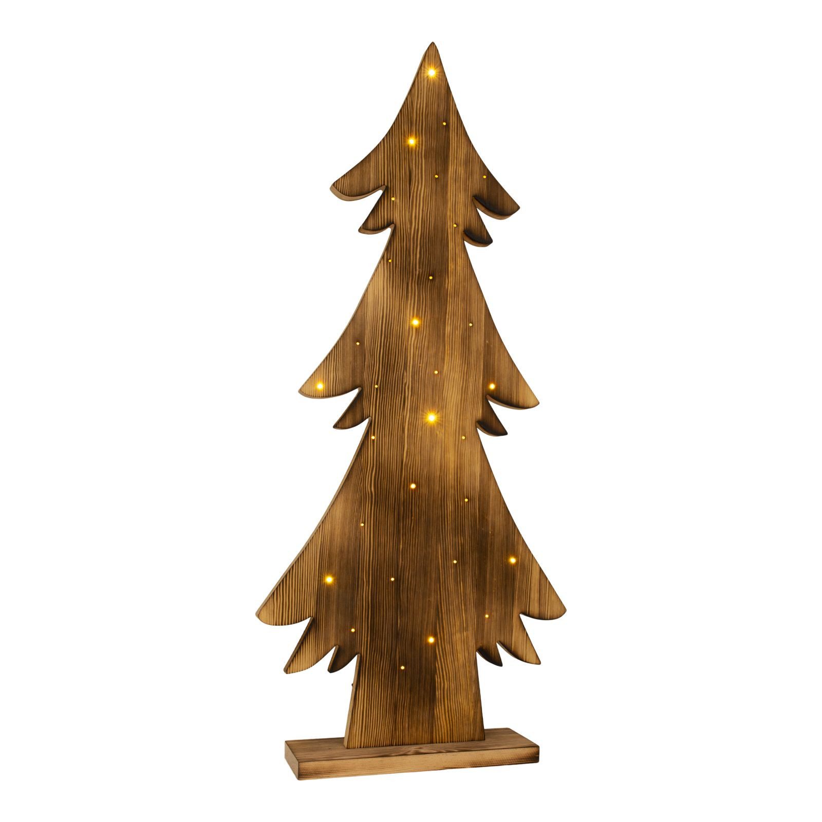 näve Gartenleuchte Weihnachtsbeleuchtung Draußen LED Weihnachtsdeko Außen Holz mit Timer