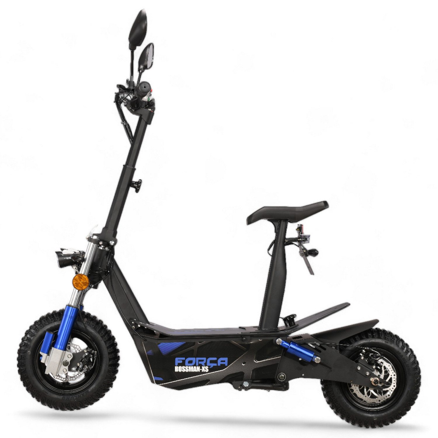 Forca E-Scooter Forca Bossman-XS 2.0 E-Scooter (45 km/h) – Straßenzugelassen, 45 km/h, mit Straßenzulassung