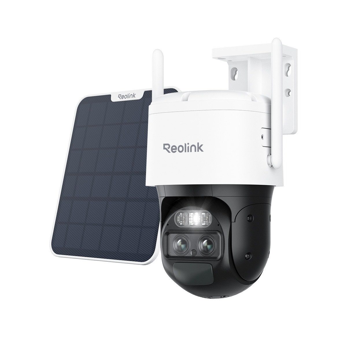 Reolink Überwachungskamera Trackmix LTE Dual-Objektiv (Außenbereich, Akkukamera 4G LTE, 4K 8MP, Auto-Zoom-Tracking, Pan&Tilt, Intelligente Erkennung)