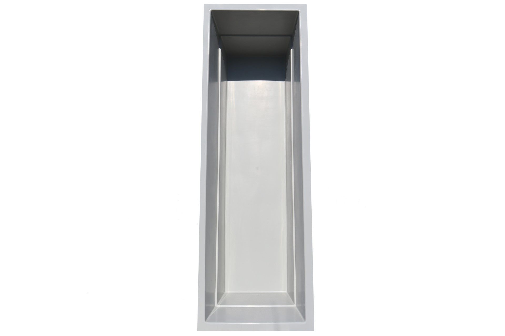 Wacredo Fertigteich GFK Rechteckbecken 360 x 120 x 100cm, BxLxH: 120x360x100 cm, 3000 l, Rechteckbecken, Teichbecken, architektonisch