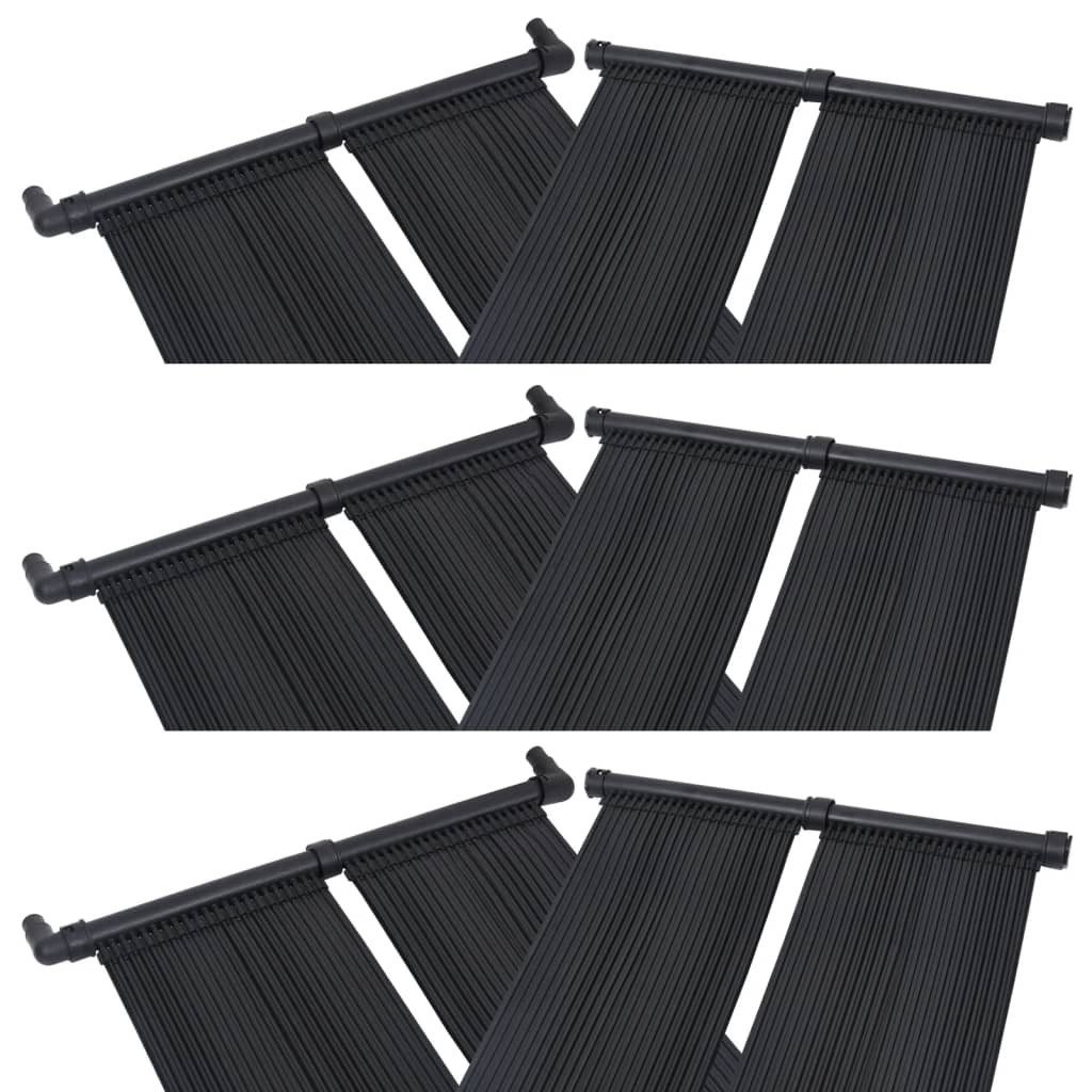 vidaXL Pool-Wärmepumpe, Solar-Panel für Poolheizung 6 Stk. 80x310 cm