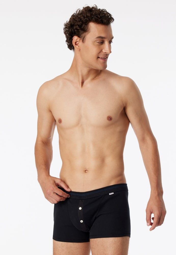 Schiesser Boxershorts Unterwäsche Revival Karl-Heinz schwarz Herren - 1 Stück