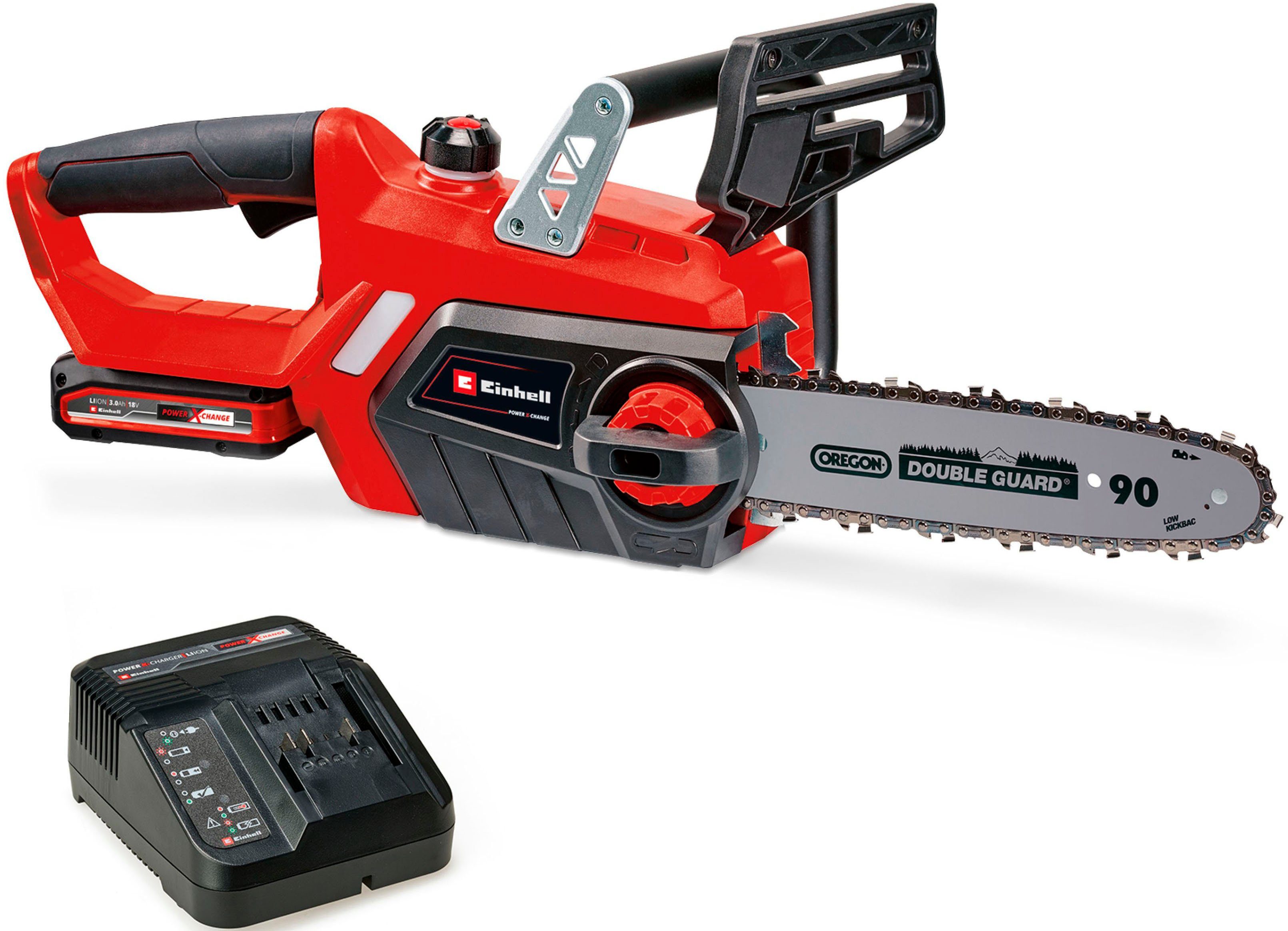 Einhell Akku-Kettensäge GE-LC 18 Li Kit, 25 cm Schwertlänge, mit Akku und Ladegerät