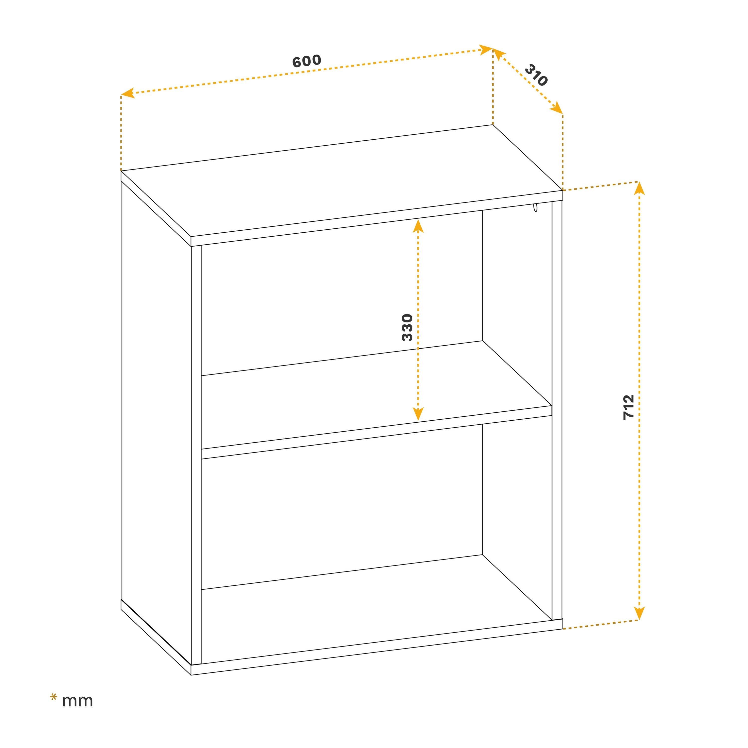 Nachttisch Standregal Aktenregal kleines Bücherregal Eiche-Sonoma RICOO Beistelltisch Kleiner WM111-ES, Ablage