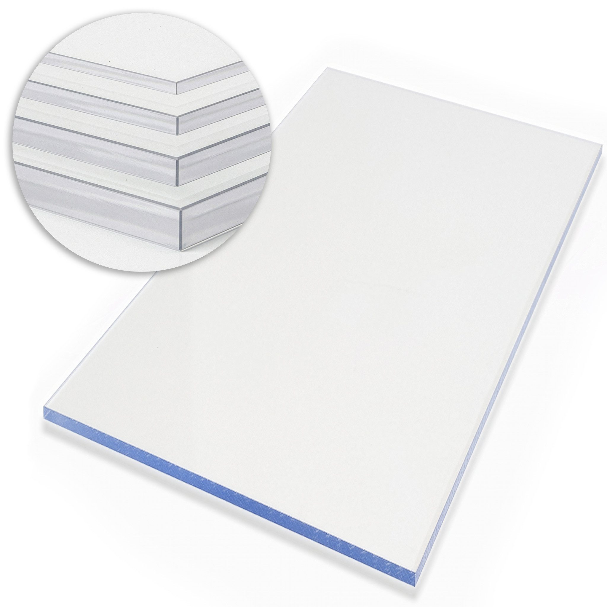 Floordirekt Wellplatte Polystyrolplatte Hobbyglas Kunststoffplatte Plastikplatte klar, (1,85 mm - 4,6 mm Stärke, 1-St), Formbarkeit sehr gut unter Hitzeeinwirkung