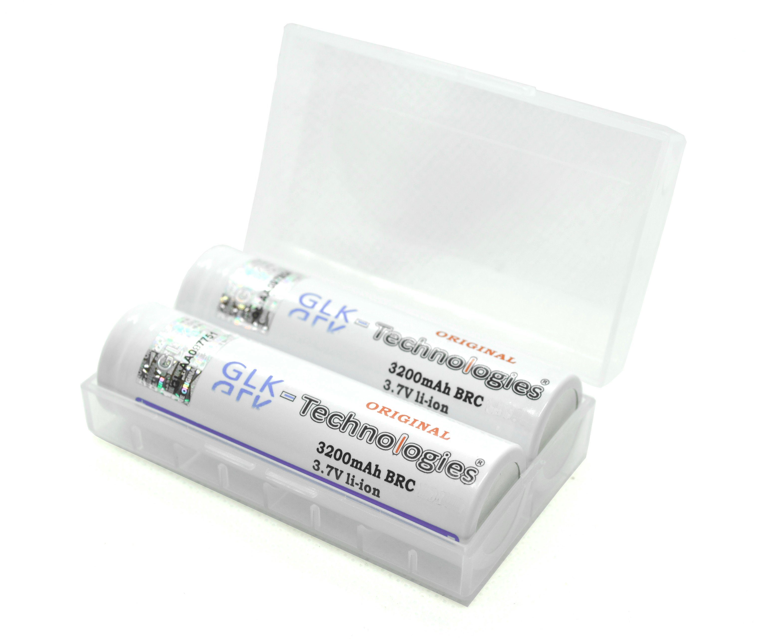 GLK-Technologies 2 Pack High Power Akkuzellen VTC6, 3200 mAh, 30A / 3,7V Akku LED Taschenlampe E-Zigaretten, GLK-Technologies Wiederaufladbarer Batterie, INR18650-M35A 18650 2022 B.j Zusatz-Akku 3200 mAh (3.7 V)
