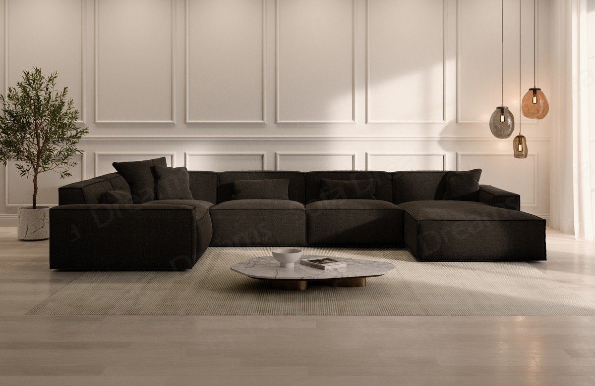 Sofa Dreams Wohnlandschaft Sofa Strukturstoff Polstersofa günstig online kaufen