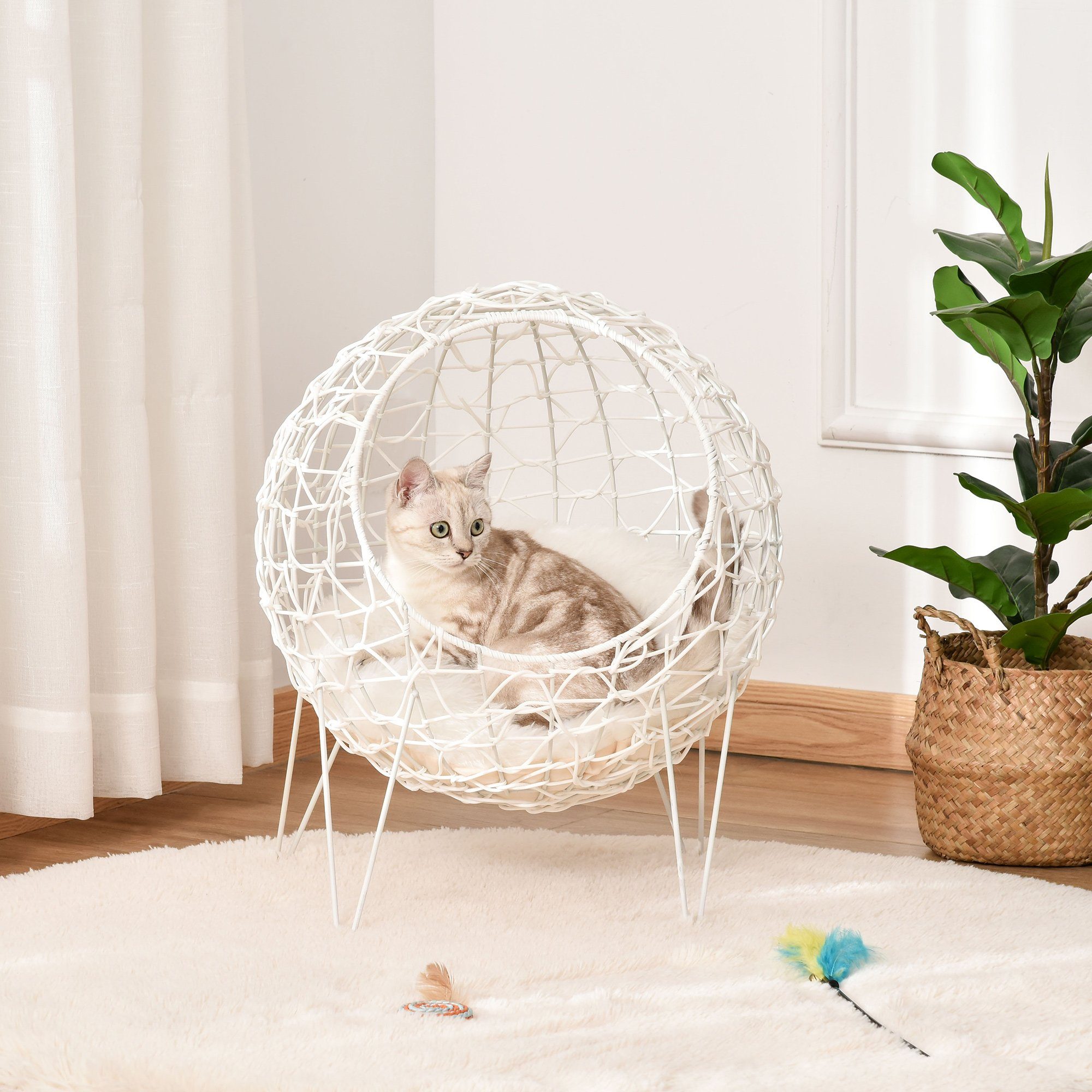 PawHut Tierhaus Katzenhaus günstig online kaufen