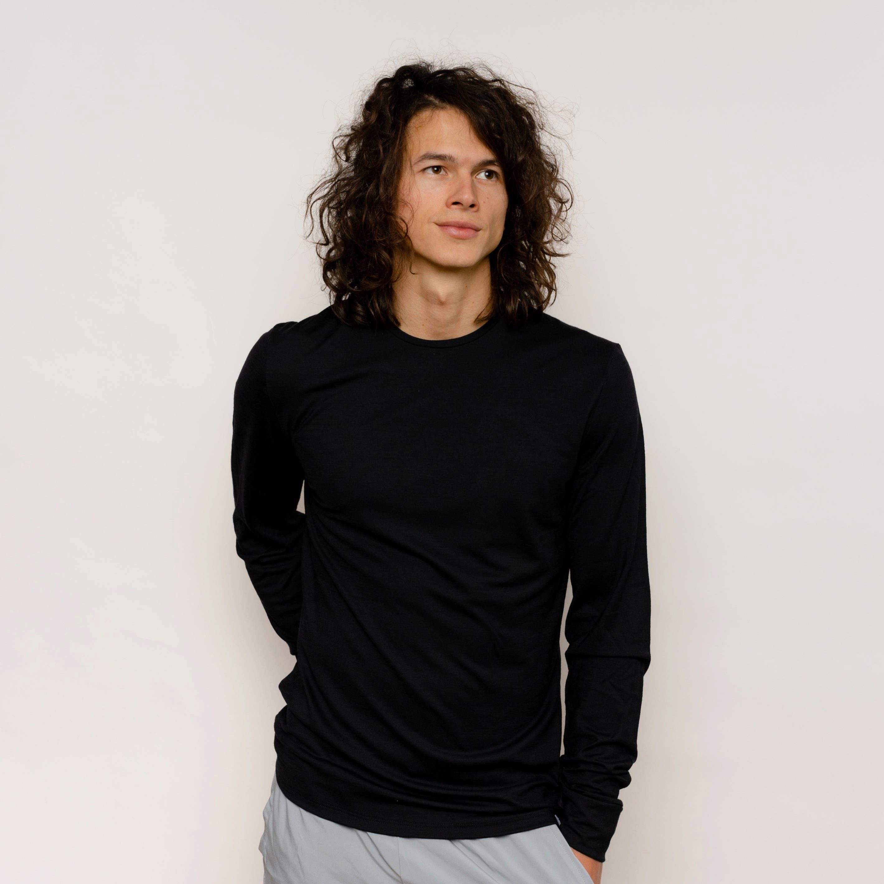 Tom Fyfe Longsleeve TOM FYFE Merino Longsleeve Herren Schwarz / M – Bild 4 von 5