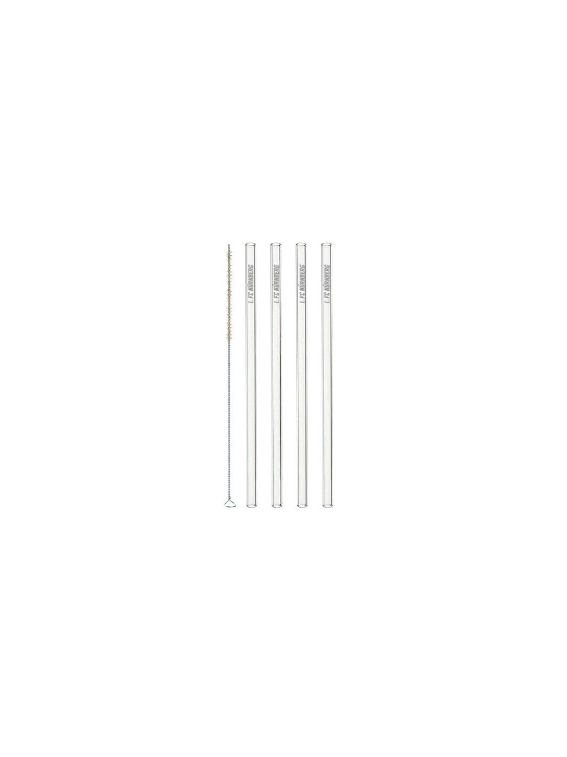 VertriebsArena GmbH Küchenorganizer-Set 1. FC Nürnberg Glas-Trinkhalme 4er Set