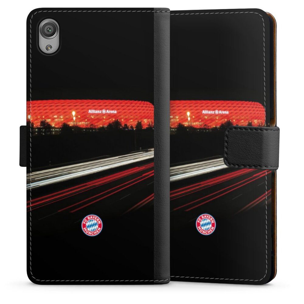 DeinDesign Handyhülle FC Bayern München FCB Stadion FC Bayern München Allianz Arena, Sony Xperia X Hülle Flip Case Klapphülle Handytasche Leder