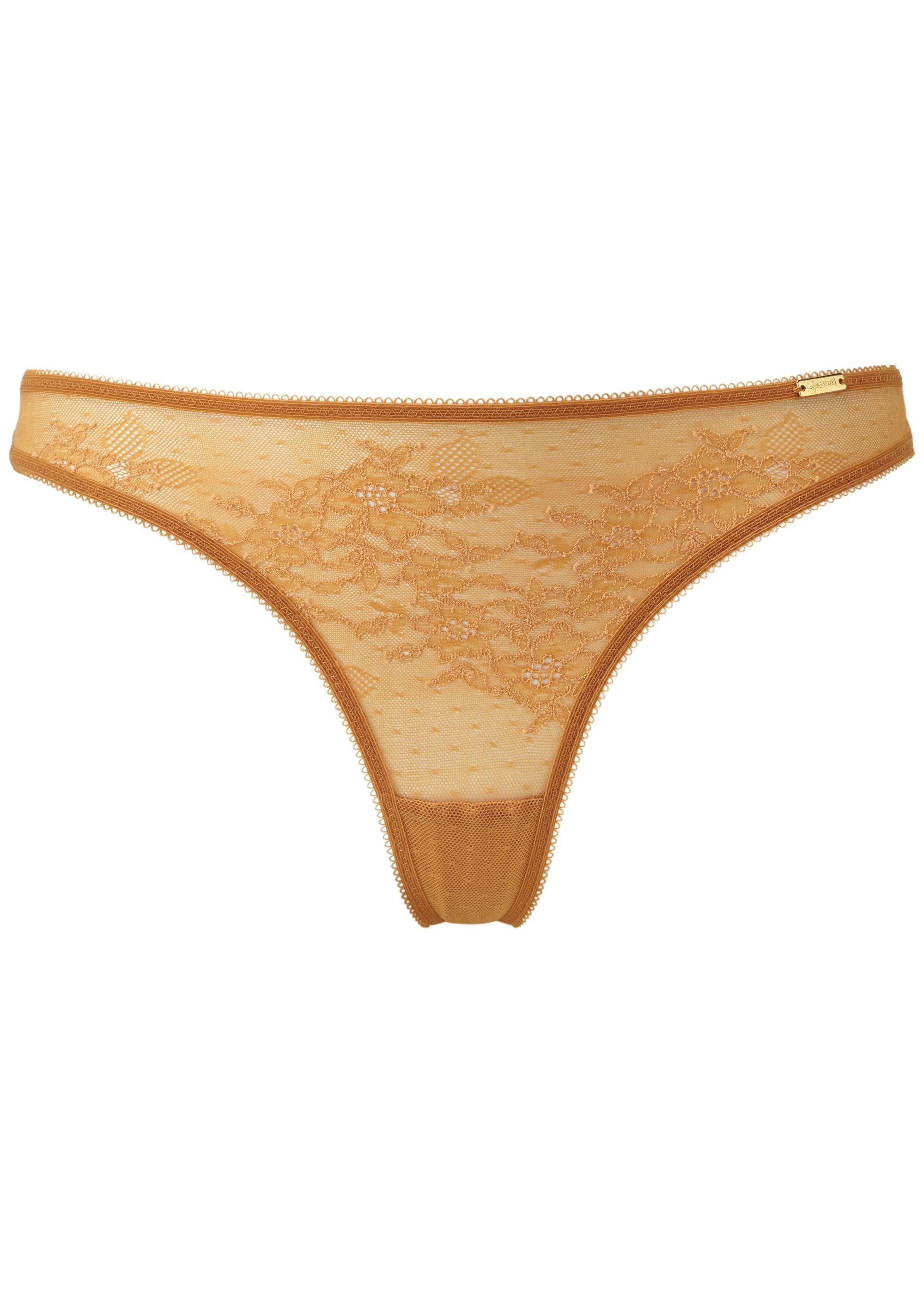 Gossard String Glossies Lace String Spiced Honey (String, 1-St., glatte Spitze)