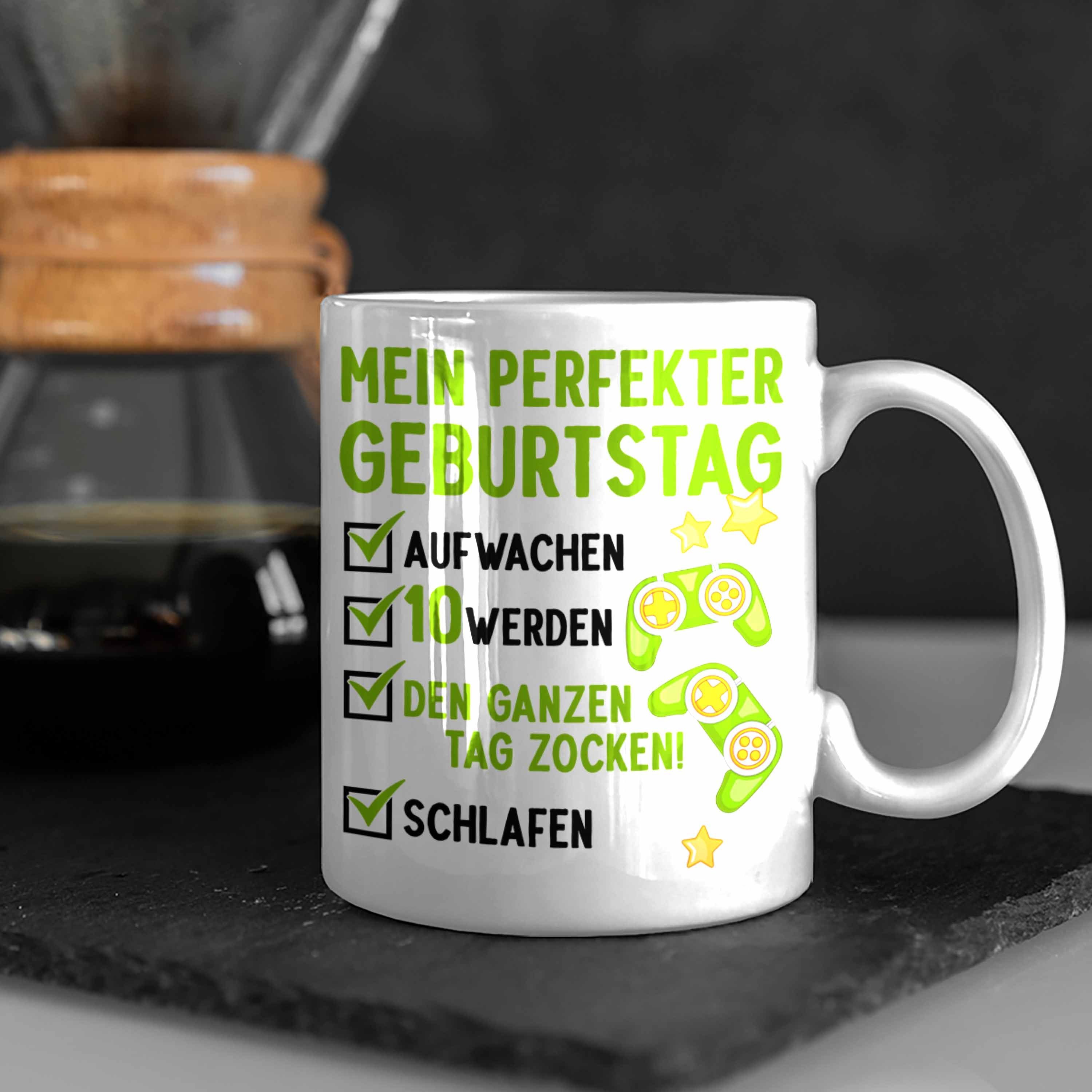 10 10er Geschenke Gamer Weiss Trendation Jahre Trendation Jungen Tasse - Geburtstagsgeschenk Tasse Junge Geburtstag 10